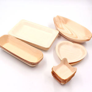 Platos de Palma de Areca Premium con Vajilla Desechable Resistente a Fugas para Alimentos Calientes y Fríos, Uso en Catering y Restaurantes - Product Image 3