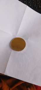Pièces de Pooja en laiton Lakshmi Kubera – Polies, écologiques, gravées au laser, thème Amour, diamètre épais - Product Image 4