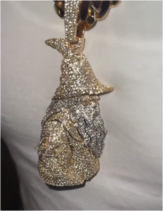 Colgante de Moissanita Personalizado Estilo Hip Hop para Hombre, Colgante de Mago Mágico, Plata de Ley 925 - Product Image 2