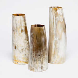 Vase de jardin en corne de buffle écologique fait main, style animalier, poli, forme naturelle, pour décoration intérieure, cadeau d'affaires - Product Image 1