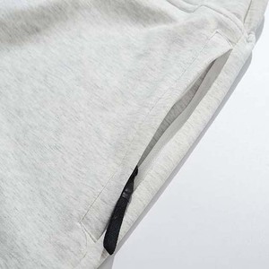 Men's Light Gray Solid Color Cotton Shorts With Drawstring Elastic Waist Casual Knitted Shorts - Product Image 4