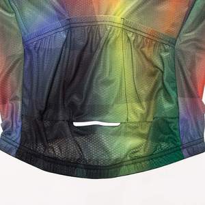 Maillot de Ciclismo de Manga Corta para Hombre, Transpirable, de Secado Rápido, Anti-UV, Sin Costuras, con Cierre Completo en el Cuello, Personalizable OEM - Product Image 5