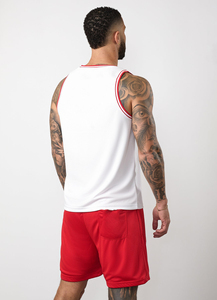 Débardeurs de sport pour hommes en coton avec logo personnalisé, respirants, imprimés, pour l'été, débardeurs côtelés pour hommes - Product Image 2