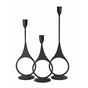 Modern Silver Polished Aluminium Taper Candlestick Holder Set Luxury Metal Table Centerpiece For Wedding And Home Decoration - Product Image 6