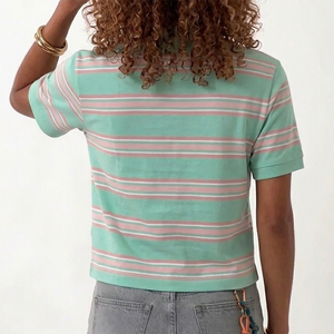 Servicio OEM, Elegante Camiseta Polo para Mujer, Color Sólido, Talla Personalizada, Ropa para Exteriores, Camiseta Polo de Calidad Única - Product Image 2
