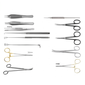 Ensemble d'instruments chirurgicaux ORL en acier inoxydable massif certifié ISO, réutilisable, 10 pièces - Product Image 1