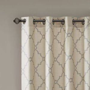 Pannello tenda finestra superiore Grommet con stampa traforata solo mantovana 1 pz - Product Image 3