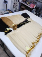 Extensiones de Cabello Humano Virgen Vietnamita Remy Premium DR01 de Doble Trama, 100g, Tejido Doble a Máquina, HD, Permanente, 8 Pulgadas, Rizado