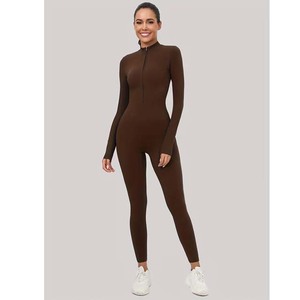 Combinaison de yoga une pièce pour femme, coupe ample, effet ventre plat, avec ouverture dorsale, pour le sport et l'entraînement - Product Image 6