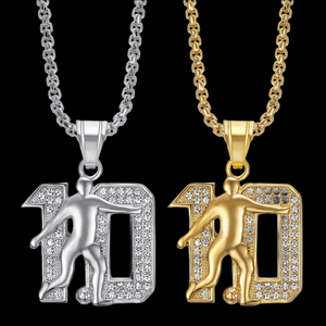 Gold Plated <b>Iced</b> <b>Out</b> Mossinate Hip Hop Diamond Pendant Necklace for Streetwear Fashion and Celebrity Inspired Looks - Product Image 5