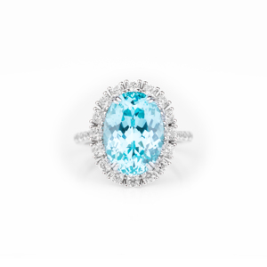 Anillo Majestic para Mujer, Plata de Ley 925, Topacio Azul Cielo, Corte Ovalado, Anillo de Compromiso, Joyería Fina, Regalo para Ella - Product Image 5