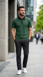 Tejido de Poliéster y Algodón para Camisas de Hombre, Casual, Transpirable, Ligero, de Secado Rápido, Logotipo Personalizado, Proveedor Mayorista OEM - Product Image 2