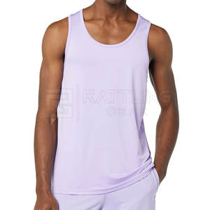 Débardeur d'entraînement léger et confortable pour hommes, design décontracté à séchage rapide avec tissage tricoté respirant pour adultes - Product Image 3