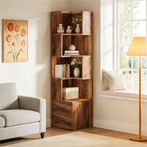 ชั้นวางหนังสือรูปตัวแอลทรงเหลี่ยม ดีไซน์ทันสมัยมีสไตล์ - Product Image 4