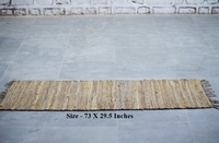 100% Natural Jute Jacquard Woven Fabric for Wholesale Kilim Rugs and Home Textile Manufacturing Braided Natural Fiber Rug
