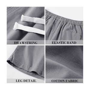 Shorts cargo décontractés respirants pour hommes, en coton épais 100 %, avec poches à rabat, couleur unie, taille haute, fermeture éclair, style sportswear jogger - Product Image 4