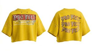 Camiseta Corta Personalizada con Efecto Desgastado, Unisex, Oversize, Manga Corta, Estilo Punk, Streetwear, Casual, Moda de Verano, 100% Algodón - Product Image 6