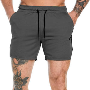 Shorts de sport en polyester pour hommes, respirants, pour la gym, le fitness et le basketball, personnalisables, couleur unie, vente en gros - Product Image 4