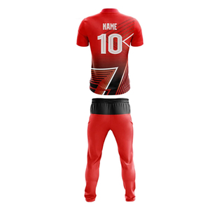 Ensemble de maillot et pantalon de cricket personnalisé pour hommes adultes, manches courtes, imprimé, respirant, anti-UV, anti-humidité, grande taille - Product Image 5