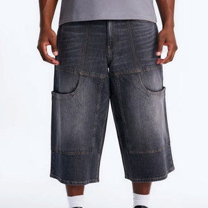 Pantalones Cortos de Mezclilla para Hombre, a la Moda, de Secado Rápido, Talla Grande, Frescos, Transpirables, Hechos de Algodón - Product Image 1