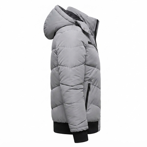 Nueva Chaqueta Acolchada Premium para Hombre 2026, Ligera, con Capucha, para Invierno, con Bolsillos con Cremallera, Fabricante OEM Personalizado - Product Image 2