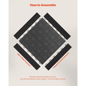 Kit de Bordes Modulares Encajables para Suelo de Garaje, Resistente, 15 Piezas, Antideslizante, Fácil de Montar, Accesorios de Transición para Suelos - Product Image 5