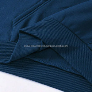 Sweat-shirt décontracté à logo personnalisable OEM, 100% coton, tissu en molleton tissé, anti-rétrécissement, impression en relief, teinture unie, hiver - Product Image 4