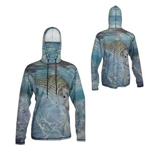 Sweat à capuche léger pour la pêche et les sports de plein air, protection solaire, évacuation de l'humidité pour hommes - Product Image 6