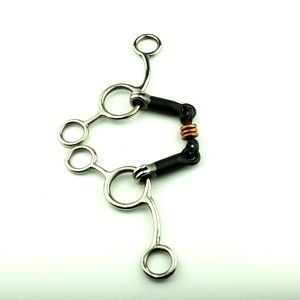 Bocados para Caballos de Acero Inoxidable de Alta Calidad, Enrollados en Alambre de Cobre, con Boquilla de Hierro Dulce de Tres Piezas - Product Image 4