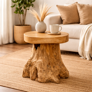 ARTERRA Premium Teak Root Mushroom <b>Stool</b>-Durable Rustic Design for Hotel Apartment & Warehouse Use - Product Image 2