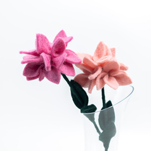 Fleurs de lotus en feutre faites à la main, style naturel, respectueuses de l'environnement, en laine, pour le printemps, en vrac, fleurs artificielles, décoration de la maison, cadeau DIY - Product Image 5