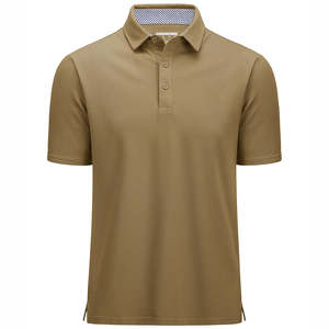 Camisa Polo de Manga Corta para Hombre, Hecha a Medida, Informal, para Negocios o Golf, Tejido Transpirable, Corte Regular - Product Image 5