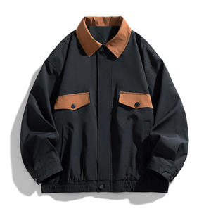 Mens Thin Lightweight Breathable Casual Fashion Outerwear Wind Resistant Outdoor Street <b>Coach</b> Jacket Front Logo For Men's - Product Image 5