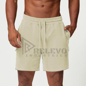 Pantalones Cortos Cargo Casuales para Hombre, 100% Algodón, Estilo Hip Hop, Cintura Elástica, Estampado, Transpirables, de Secado Rápido, Colores Personalizados - Product Image 6