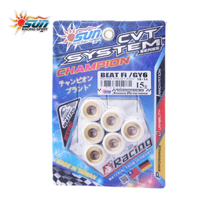 Galets de variateur SUN Racing BEAT Fi / GY6 18x14-15G à performance maximale, qualité Elite, fabriqués à Taïwan - Product Image 5