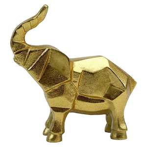 16.5cm H X 6.5cm W X 17cm L Aluminium <b>Elephant</b> Sculpture Handmade Modern Artistic Eco-Friendly Durable Tabletop <b>Decor</b> - Product Image 6