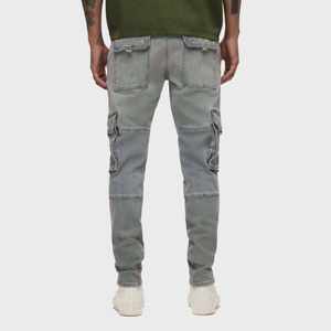 Low Price Men Slim Fit Skinny Cargo <b>Denim</b> Jeans Comfortable and Durable Casual <b>Stretch</b> <b>Denim</b> Pants - Product Image 2