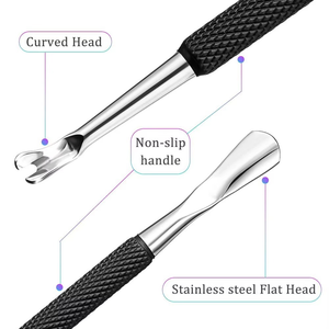 Cuchara Empujadora de Cutículas de Doble Cabeza de Acero Inoxidable, Limpiador de Uñas, Removedor de Esmalte, Pedicura Reutilizable, Duradero, Alta Eficiencia en la Limpieza de Uñas - Product Image 6