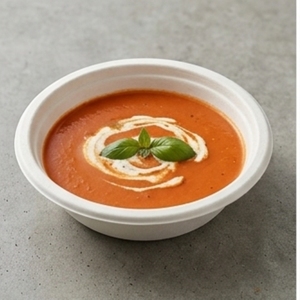 Bol ovale en bagasse de 6 oz pour gâteaux et soupes, compostable, jetable, écologique, en fibre de canne à sucre, résistant aux micro-ondes, à l'huile et à l'eau - Product Image 3
