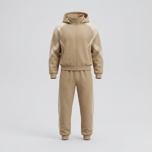 2026 Fully Customizable MultiColor Tracksuit Full <b>Zip</b> <b>Hooded</b> Casual Wear Side Pockets Autumn Polyester Cotton Blend Regular Fit - Product Image 6