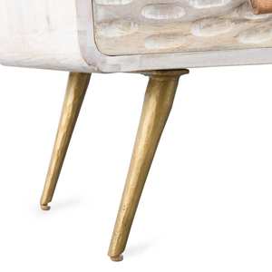 Mueble para TV de madera de mango blanqueada Vandana Mira Sierra - Product Image 5