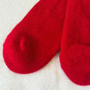 Men's Red Christmas Reindeer Pattern Ankle <b>Socks</b> Knitted Wool Fiber Breathable Winter Daily wear - Product Image 4