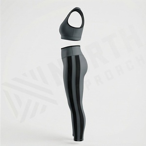 Vêtements de sport de qualité pour femmes, ensemble de yoga sans couture en deux pièces, vêtements de fitness, vêtements d'entraînement, vêtements de sport, équipement de sport - Product Image 3
