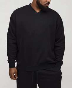 Ensemble de survêtement pour homme en molleton, respirant, séchage rapide, confortable, tendance, avec logo personnalisé, 2 pièces, sweat à capuche décontracté en coton épais - Product Image 3