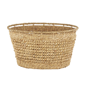 Eco-Friendly Price Water Hyacinth <b>Basket</b>, Hand Woven <b>Storage</b> Hamper With Handle Premium Handcrafted Home Decor From Vietnam - Product Image 5