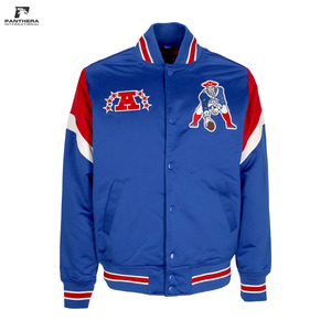 เสื้อแจ็คเก็ตซาตินทีมแบบสั่งทำพิเศษ ปักลายตามต้องการ ชุดเบสบอลแบบ Letterman เสื้อคลุม Bomber โรงงาน OEM ผู้ผลิตขายส่ง - Product Image 3