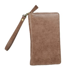 Pochette en cuir pour femme avec fermeture éclair RFID, étui à passeport, portefeuille de voyage, porte-cartes de bus et de métro, accessoire vintage, sac de voyage - Product Image 6