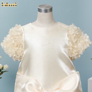 ODM Vente en gros Robe rayée exquise avec grand nœud et doublure en tutu pour petites filles-été DR4066 - Product Image 5