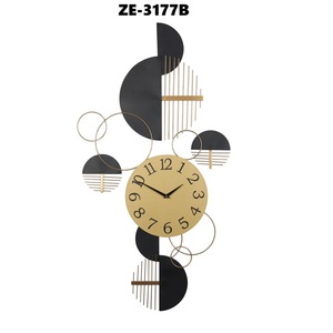 Hermès <b>Wall</b> <b>Clock</b> Minimalist Design Wooden Frame Silver Dial <b>Pendulum</b> Home Decor Living Room - Product Image 3