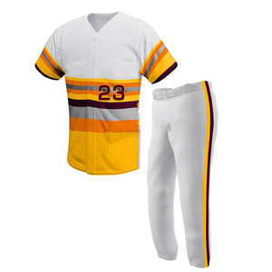 Uniforme de Béisbol Personalizado con Logotipo de León, Número 30, Rojo y Gris, Conjunto de Uniforme de Softbol - Product Image 1